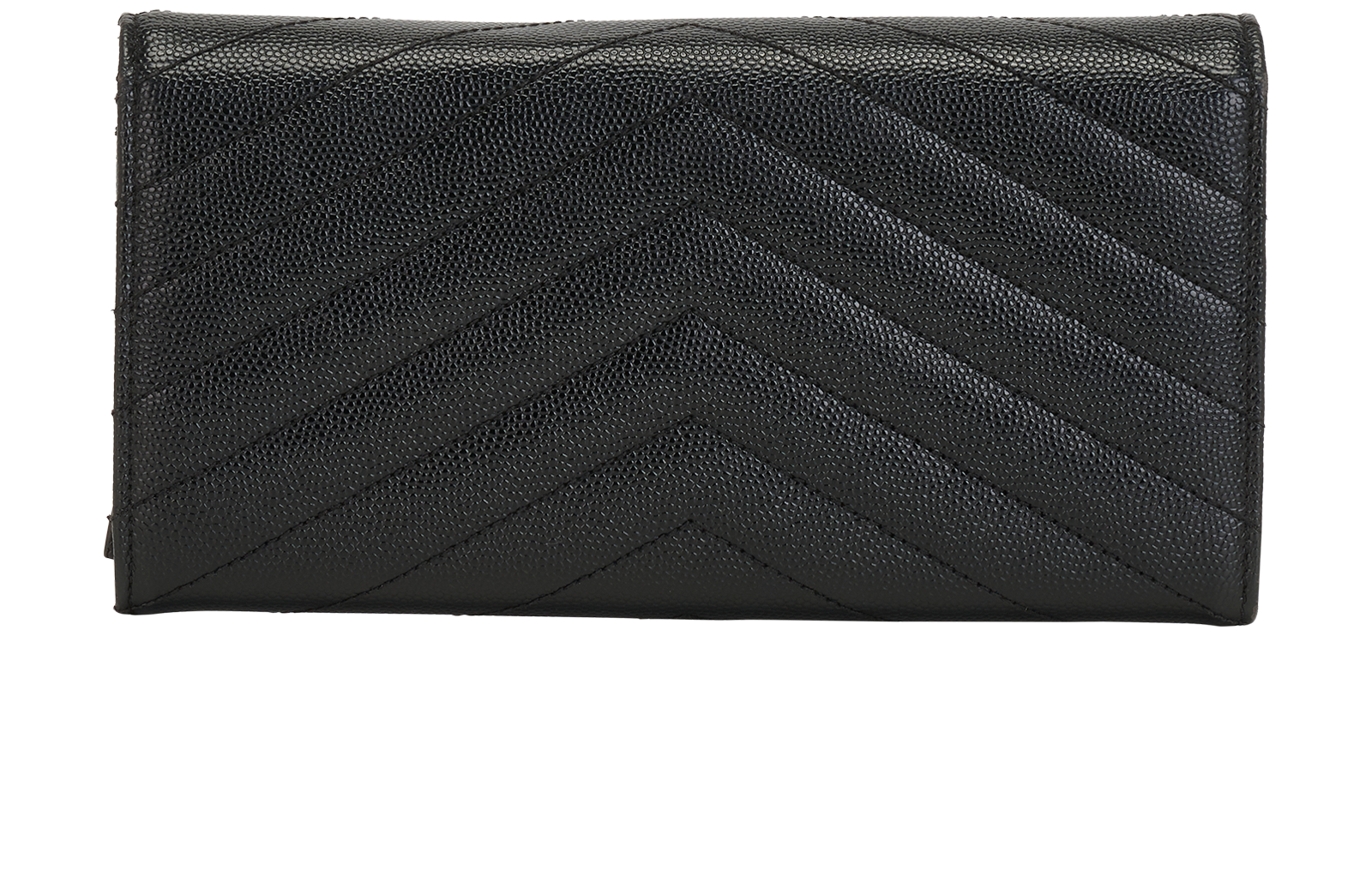 Saint Laurent Cassandre Wallet, &pound;350, Accessories, Black, Leather, Back view